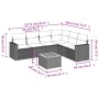 Set aus 7-teiligen Gartensofas und Kissen, synthetisches Rattan, beige von , Gartensets - Ref: Foro24-3224141, Preis: 436,93 ...