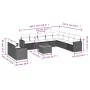 Set von 11-teiligen Gartensofas mit beigen Kissen aus synthetischem Rattan von , Gartensets - Ref: Foro24-3224197, Preis: 679...