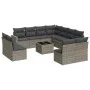 Garden sofa set 12 pieces with gray synthetic rattan cushions by , Garden sets - Ref: Foro24-3219130, Price: 684,74 €, Discou...