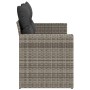 Gartensofa mit 2-Sitzer-Kissen synthetisches Rattangrau von , Outdoor-Sofas - Ref: Foro24-366122, Preis: 149,28 €, Rabatt: %