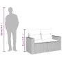 Garden sofa with cushions, 2 seats, synthetic gray rattan by , Outdoor sofas - Ref: Foro24-366122, Price: 152,12 €, Discount: %