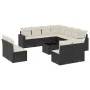 Garden sofa set 12 pieces with black synthetic rattan cushions by , Garden sets - Ref: Foro24-3219126, Price: 663,25 €, Disco...