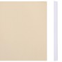 Panel de valla de PVC crema 35x0,19 m