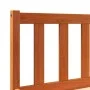 Solid wax brown pine wood bed frame 135x190 cm by , Beds and slatted bases - Ref: Foro24-844804, Price: 92,31 €, Discount: %