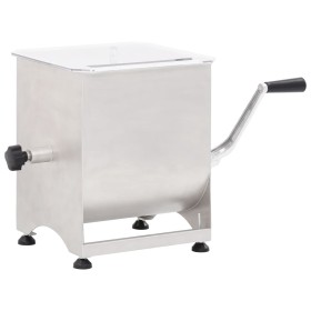 Mezcladora de carne con caja engranajes acero inox.