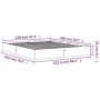 Bettgestell aus massivem, wachsbraunem Kiefernholz, 120 x 200 cm von , Betten und Lattenroste - Ref: Foro24-844819, Preis: 92...