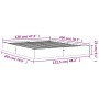 Estructura de cama madera maciza pino marrón cera 120x200 cm de , Camas y somieres - Ref: Foro24-844819, Precio: 93,05 €, Des...