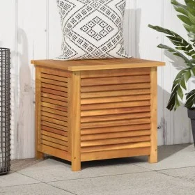Solid acacia wood garden storage box 60x50x56 cm by , Outdoor storage boxes - Ref: Foro24-365839, Price: 107,17 €, Discount: %