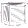 Garten-Aufbewahrungsbox aus massivem Akazienholz 60x50x56 cm von , Aufbewahrungsboxen für den Außenbereich - Ref: Foro24-3658...