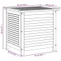 Garten-Aufbewahrungsbox aus massivem Akazienholz 60x50x56 cm von , Aufbewahrungsboxen für den Außenbereich - Ref: Foro24-3658...