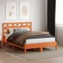 Bettkopfteil aus massivem Kiefernholz in Wachsbraun, 135 cm von , Kopf- und Fußteile - Ref: Foro24-844230, Preis: 44,73 €, Ra...