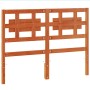 Cabecero de cama madera maciza de pino marrón cera 135 cm de , Cabeceros y pies de cama - Ref: Foro24-844230, Precio: 45,16 €