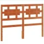 Wax brown solid pine wood bed headboard 135 cm by , Headboards and footboards - Ref: Foro24-844230, Price: 44,73 €, Discount: %
