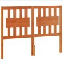 Wax brown solid pine wood bed headboard 135 cm by , Headboards and footboards - Ref: Foro24-844293, Price: 46,06 €, Discount: %