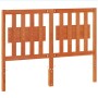 Wax brown solid pine wood bed headboard 135 cm by , Headboards and footboards - Ref: Foro24-844293, Price: 46,06 €, Discount: %