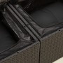 2-Sitzer-Gartensofa mit schwarzen Kissen aus synthetischem Rattan von , Outdoor-Sofas - Ref: Foro24-365994, Preis: 216,67 €, ...