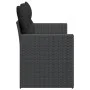 2-seater garden sofa with black synthetic rattan cushions by , Outdoor sofas - Ref: Foro24-365989, Price: 187,53 €, Discount: %