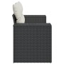 2-seater garden sofa with black synthetic rattan cushions by , Outdoor sofas - Ref: Foro24-366019, Price: 167,79 €, Discount: %