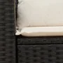 2-Sitzer-Gartensofa mit schwarzen Kissen aus synthetischem Rattan von , Outdoor-Sofas - Ref: Foro24-366004, Preis: 146,10 €, ...