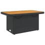 Gartentisch aus Akazienholz und PE-Rattan schwarz 90x55x71 cm von , Gartentische - Ref: Foro24-368275, Preis: 101,93 €, Rabat...
