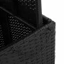 Garden table made of acacia wood and black PE rattan 90x55x71 cm by , Garden tables - Ref: Foro24-368275, Price: 105,88 €, Di...
