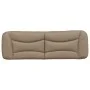 Cappuccino synthetic leather padded bed headboard 160 cm by , Headboards and footboards - Ref: Foro24-374599, Price: 81,26 €,...