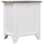 Nachttisch aus Paulownia-Holz in Braun und Weiß 38x28x45 cm von vidaXL, Nachttische - Ref: Foro24-284048, Preis: 44,81 €, Rab...