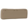 Cabecero de cama acolchado cuero sintético capuchino 160 cm