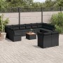 Garden sofa set with 13-piece black synthetic rattan cushions by , Garden sets - Ref: Foro24-3223913, Price: 827,36 €, Discou...