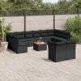Garden sofa set with 13-piece black synthetic rattan cushions by , Garden sets - Ref: Foro24-3223913, Price: 829,12 €, Discou...