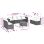 9-piece garden sofa set with beige synthetic rattan cushions by , Garden sets - Ref: Foro24-3224084, Price: 526,58 €, Discoun...