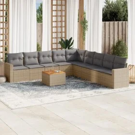 Garden sofa set with beige cushions, 10 pieces, made of synthetic rattan. by , Garden sets - Ref: Foro24-3224169, Price: 590,...