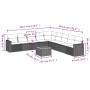 Garden sofa set with beige cushions, 10 pieces, made of synthetic rattan. by , Garden sets - Ref: Foro24-3224169, Price: 560,...
