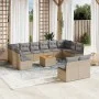 Set Gartensofas mit Kissen 13 Stück synthetisches Rattan beige von , Gartensets - Ref: Foro24-3223896, Preis: 741,73 €, Rabat...