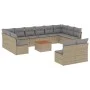 Set Gartensofas mit Kissen 13 Stück synthetisches Rattan beige von , Gartensets - Ref: Foro24-3223896, Preis: 741,73 €, Rabat...