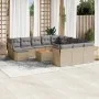 Garden set with 13-piece synthetic rattan beige cushions. by , Garden sets - Ref: Foro24-3223987, Price: 807,22 €, Discount: %