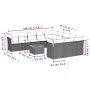 Garden sofa set 12 pieces with gray synthetic rattan cushions by , Garden sets - Ref: Foro24-3223911, Price: 675,12 €, Discou...