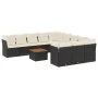 Garden sofa set 12 pieces with black synthetic rattan cushions by , Garden sets - Ref: Foro24-3223907, Price: 681,34 €, Disco...