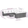Garden sofa set 12 pieces with black synthetic rattan cushions by , Garden sets - Ref: Foro24-3223907, Price: 681,34 €, Disco...