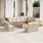 Garden set with 13-piece synthetic rattan beige cushions. by , Garden sets - Ref: Foro24-3223930, Price: 852,47 €, Discount: %