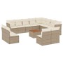 Set Gartensofas mit Kissen 13 Stück synthetisches Rattan beige von , Gartensets - Ref: Foro24-3223930, Preis: 822,39 €, Rabat...