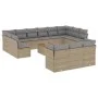 Set mit 14 Gartensofas mit Kissen Kunstrattan beige von , Gartensets - Ref: Foro24-3223924, Preis: 844,86 €, Rabatt: %