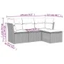Set Gartensofas mit Kissen 4 Stück synthetisches Rattan beige von , Gartensets - Ref: Foro24-3249378, Preis: 253,70 €, Rabatt: %