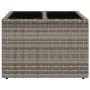 Garden table with grey PE rattan and glass surface 55x55x37 cm by , Garden tables - Ref: Foro24-366120, Price: 57,00 €, Disco...