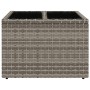 Gartentisch mit Glasoberfläche PE Rattangrau 55x55x37 cm von , Gartentische - Ref: Foro24-366120, Preis: 54,95 €, Rabatt: %