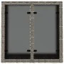 Mesa de jardín superficie de cristal ratán PE gris 55x55x37 cm de , Mesas de jardín - Ref: Foro24-366120, Precio: 57,96 €, De...