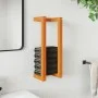 Solid waxed brown pine wood towel rack 23x18x60 cm by , Towel racks - Ref: Foro24-844473, Price: 21,24 €, Discount: %