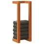 Solid waxed brown pine wood towel rack 23x18x60 cm by , Towel racks - Ref: Foro24-844473, Price: 21,24 €, Discount: %