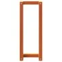 Solid waxed brown pine wood towel rack 23x18x60 cm by , Towel racks - Ref: Foro24-844473, Price: 21,24 €, Discount: %