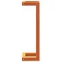 Solid waxed brown pine wood towel rack 23x18x60 cm by , Towel racks - Ref: Foro24-844473, Price: 21,24 €, Discount: %